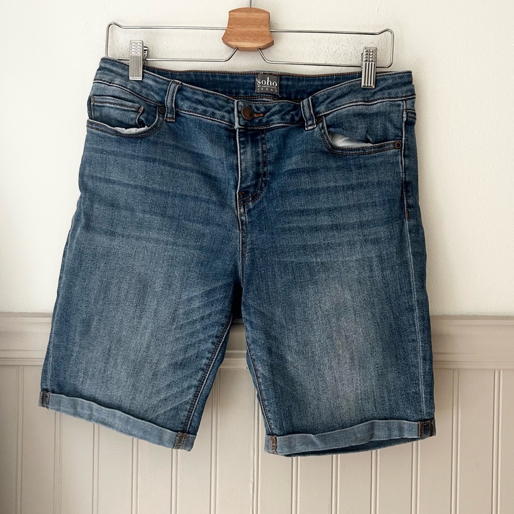 New York & Company SoHo Bermuda Jean Shorts Size 10